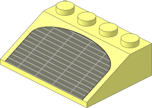 Slope Brick 33  3 x  4 with SW Grille Pattern