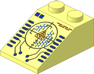 Slope Brick 33  3 x  2 with Insectoid Scope Pattern