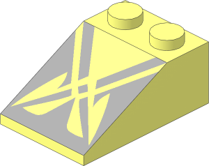 Slope Brick 33  3 x  2 with SW Crisscross Pattern