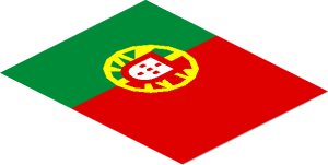 Sticker  2.4 x  3 with Portugal Flag