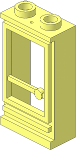 ~Door  1 x  2 x  3 Left with Open Stud with Hole