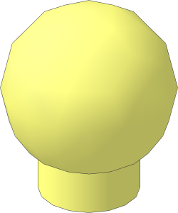 Sphere  1.4 x  1.4 with Stud Attachment