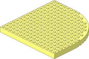 Brick 16 x 16 Quarter Circle