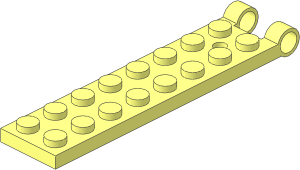 Hinge Plate  2 x  9 Base with Large Hole