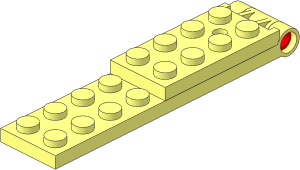 Hinge Plate  2 x  9 with Large Hole (Complete)