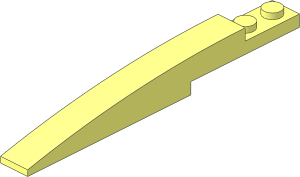 =Slope Brick Curved  1 x  8 with Plate  1 x  2