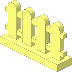 Fence  1 x  4 x  2 Picket