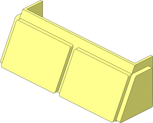 Glass for Windscreen  2 x  6 x  2 Frame