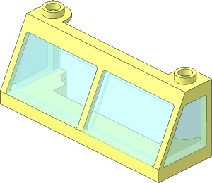 Windscreen  2 x  6 x  2 with TransLightBlue Glass (Complete)