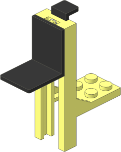 Forklift  2 x  7 (Complete) Black Forks (Up Position)