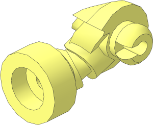 Minifig Arm Robotic with Blaster Socket