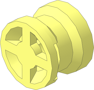 Wheel Rim  6.4 x  8 with Slot