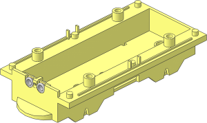 ~Train Base for Train Battery Box Car with Three Contact Holes