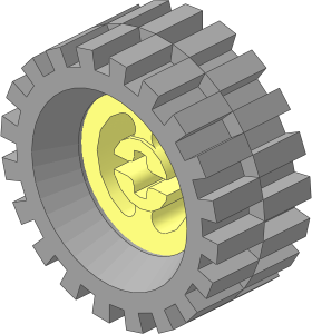 Wheel Rim  8 x 17.5 with Axlehole with Rubber Light Grey Tyre 12/ 50 x 16 Offset Tread
