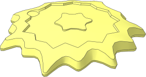 Power Burst Shield  3.5 x  3.5 with Bar