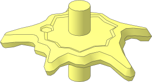 Power Burst Shield  3 x  2.5 with Bar at Both Ends