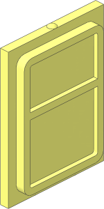 Glass for Train Door with Lip on All Sides