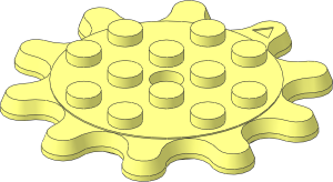 Plate Gear 10 Tooth  4 x  4