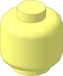 Minifig Head with Solid Stud