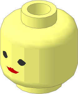 Minifig Head with Standard Woman Pattern