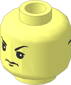 Minifig Head with HP Gregory Goyle/Harry Potter 2-Sided Pattern