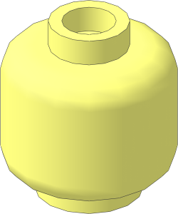 Minifig Head with Hollow Stud