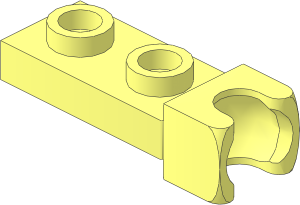 Plate  1 x  2 with Socket Joint-8 with Friction