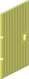 Door  1 x  4 x  6 Grooved