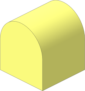 Duplo Brick  2 x  2 x  2 with Curved Top