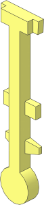 Minifig Tool Wand Sprue without Arch