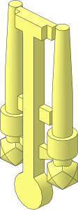 Minifig Tool Wands on Sprue without Arch