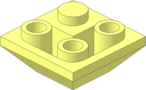 Slope Brick 45  2 x  2 Inverted Double Convex