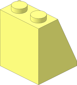 Slope Brick 65  2 x  2 x  2 without Centre Tube