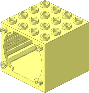 Technic Holder Block  4 x  4 x  3