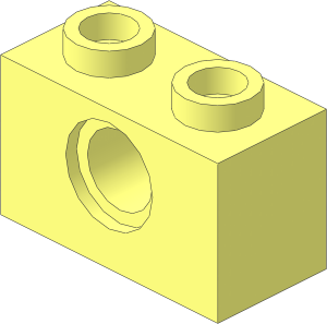 Technic Brick  1 x  2 with Hole