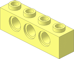 Technic Brick  1 x  4 with Holes