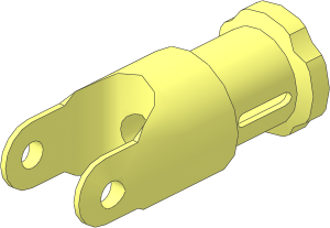 Technic Universal Joint 4L End with Bush End