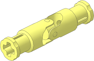 Technic Universal Joint 4L with Bush Ends with Centre Type 1 (Complete)
