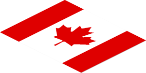 Sticker  2.4 x  3 with Canada Flag