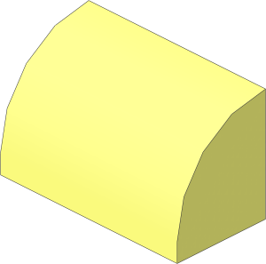 Brick  1 x  2 with Curved Top