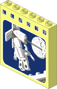 Brick  1 x  6 x  5 with Satellite Repair Pattern