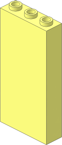 Brick  1 x  3 x  5 with Inner Ridges