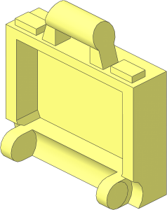 Minifig Suitcase with Hinge