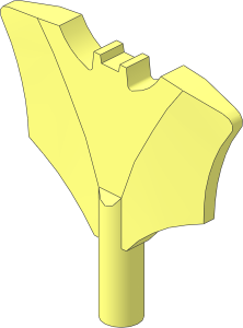 Minifig Bar  0.8L with Tip Bat Emblem