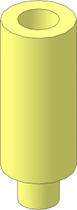 Cylinder  1 x  1.333 with  0.5L Bar and Bar Hole