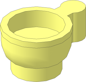 Minifig Cup with Bar Handle