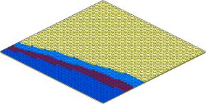 Baseplate 32 x 32 with Beach Pattern