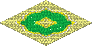 Baseplate 32 x 32 with Island Pattern