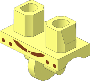 Minifig Hips with Scale Mail Pattern