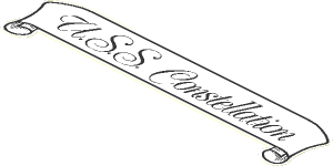 Sticker  3.5 x 14 "USS Constellation" on Scroll